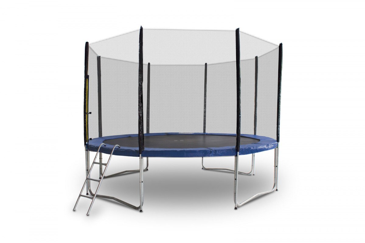 Zahradní trampolína pro děti 370 cm síťka/ochrana/batut M16529